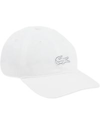 Lacoste - Accessoires ,Wit ,Toned Logo Unstructured Cap - Lyst