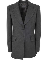 Alberta Ferretti - Moderna giacca da donna reversibile con bottoni - Lyst