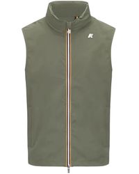 K-Way - Jassen ,Groen ,Nylon Valen Stretch Nylon Jersey - Lyst