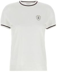Brunello Cucinelli - Weiße Baumwoll-T-Shirts Und Polos - Lyst