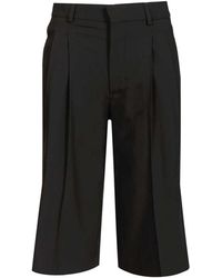 Ami Paris - Low Waist Wide Bermuda Shorts - Lyst