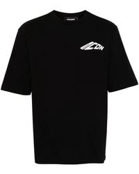DSquared² - Tops ,Zwart ,Katoen Icon New Generation Loose Fit Pocket T-Shirt - Lyst