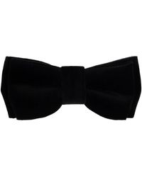 Paul Smith - Accessoires ,Zwart ,Katoen Velvet Bow Tie - Lyst
