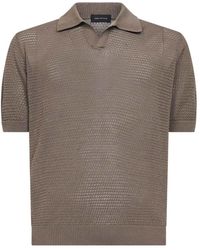 Tagliatore - Tops ,Bruin ,Katoen Finlay Polo Shirt - Lyst