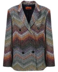 Missoni - Jassen ,Veelkleurig ,Pailletten Caperdoni Blazer - Lyst