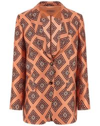 Alberto Biani - Enkelrijige Zijden Blazer - Lyst