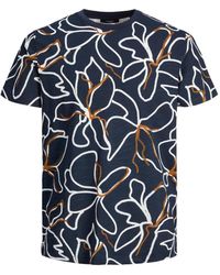 Jack & Jones - Blumenmuster sommer t-shirt - Lyst