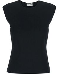 P.A.R.O.S.H. - Tops ,Zwart ,Roma Top - Lyst