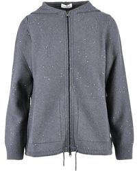 Panicale - Cardigan Con Zip - Lyst