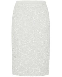 P.A.R.O.S.H. - Copper Openwork Skirt - Lyst