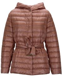 Herno - Daunenjacke Mit Abnehmbarem Gürtel - Lyst