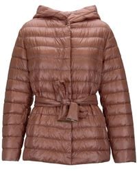 Herno - Donzen Jas Met Afneembare Riem - Lyst