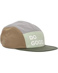 COTOPAXI - Accessoires ,Groen ,Nylon Groene Thee 5-Panel Platte Klep Hoed - Lyst