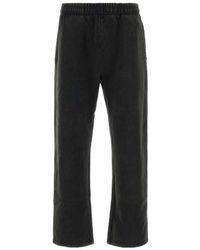 Entire studios - Broeken ,Zwart ,Katoen Straight Leg Sweatpant - Lyst