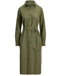 Polo Ralph Lauren - Dress With Belt - Lyst