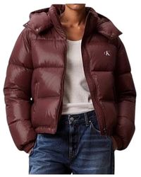 Calvin Klein - Short Daunen-Pufferjacke - Lyst