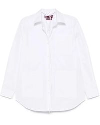 Gucci - Witte Button-Up Shirt Met Zakken - Lyst