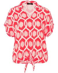 Tuzzi - Lobster Bay Bluse Mit Bindeband - Lyst