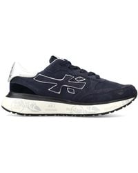 Premiata - Blaue Wildleder- Und Stoff-Sneakers - Lyst