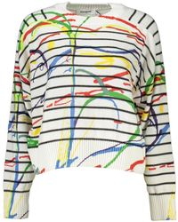 Desigual - Stylischer pullover mit kontrastdetail - Lyst