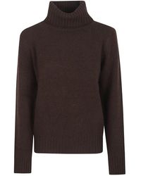 Polo Ralph Lauren - Truien & Vesten ,Bruin ,Wol Bruine Wollen Trui Aw 25 - Lyst