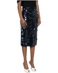 P.A.R.O.S.H. - Sequined Midi Skirt - Lyst