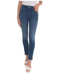 Liu Jo - High-waist slim-fit denim jeans - Lyst