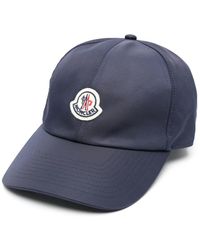 Moncler - Navy appliqué logo baseball cap - Lyst