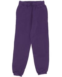 Element - Broeken ,Paars ,Katoen Fleece Trainingsbroek Druif - Lyst