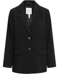 Part Two - Jassen ,Zwart ,Klassieke Zwarte Blazer Met V-Hals - Lyst