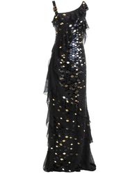 Roberto Cavalli Long Dress - Zwart