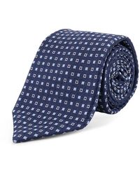 Kiton - Accessoires ,Blauw ,Patterned Tie - Lyst