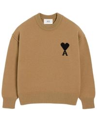 Ami Paris - Round-Neck Knitwear - Lyst