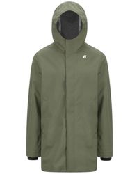 K-Way - Jassen ,Groen ,Nylon Tommy Bonded Jersey - Lyst