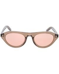 Prada - Accessoires ,Bruin ,Rechthoekige Zonnebril - Lyst