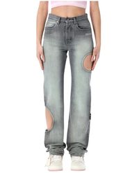 Off-White c/o Virgil Abloh - Jeans ,Grijs ,Denim New Meteor Denim - Lyst