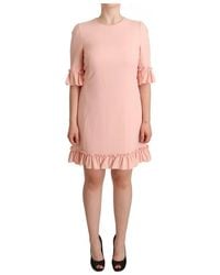Dolce & Gabbana - Ruffled Cady Mini Dress - Lyst