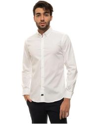 Fay - Slim Fit Button-Down Casual Overhemd - Lyst