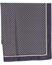 Tagliatore - Accessoires ,Paars ,Foulard Sjaal Met Geometrische Print - Lyst