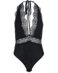 ANDAMANE - Tops ,Zwart ,Tweed Florida Bodysuit - Lyst