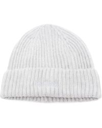 MC2 Saint Barth - Accessoires ,Grijs ,Wol Muts En Sjaal Set - Lyst