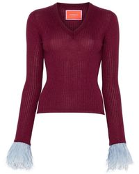 La DoubleJ - V-Neck Knitwear - Lyst
