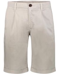 Moorer - Korte Broeken ,Katoen Bermuda Shorts Van Katoen - Lyst