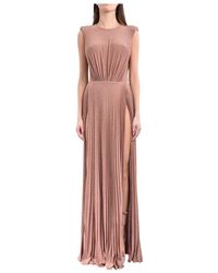 Elisabetta Franchi Abito Lungo - Naturel