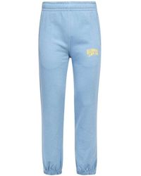 Billionaire - Broeken ,Blauw ,Katoen Logo Print Katoenen Track-Pants - Lyst