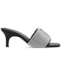 Marc Jacobs - Schoenen ,Grijs ,Leer The Rhinestone J Marc Heeled Sandal - Lyst