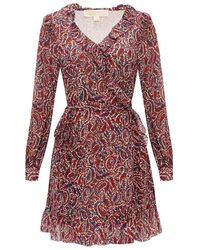 Michael Kors Floral Print Dress - Bruin
