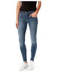 G-Star - Lynn mid waist skinny jeans - Lyst