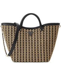 Guess - Atalia Crossbody Tasche Natur/Schwarz - Lyst