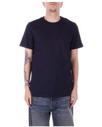 Dondup - Blau logo front t-shirt - Lyst